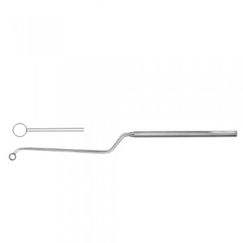 Nicola Micro Curette Bayonet Shaped - Angled Up Stainless Steel, 21.5 cm - 8 1/2" Diameter 6.5 mm Ø